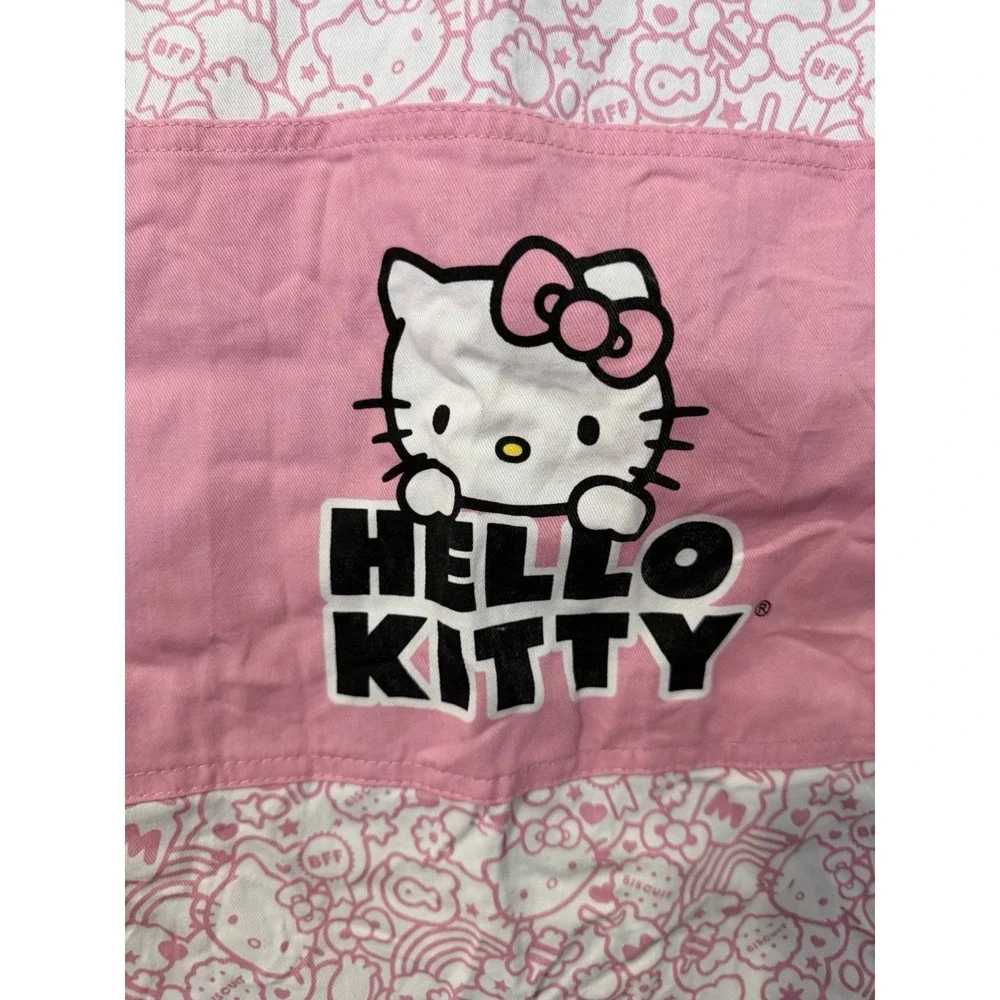 1pc Sanrio Hello Kitty Cute Canvas Apron with Pocket Back Apron ONE SIZE
